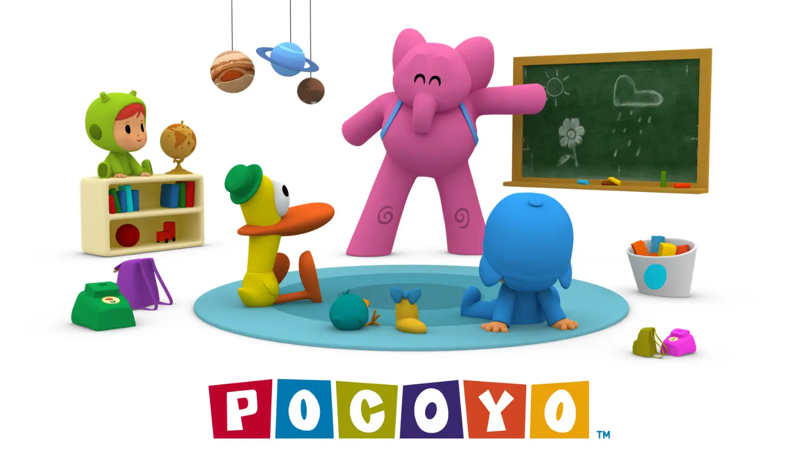 Pocoyo is a great show for toddlers and preschoolers to learn new words, ABC’s, colors, shapes, daily routines, and emotional intelligence.