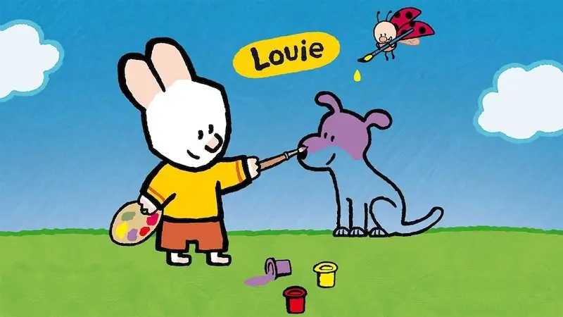 Louie helps children improve their drawing abilities with engaging videos