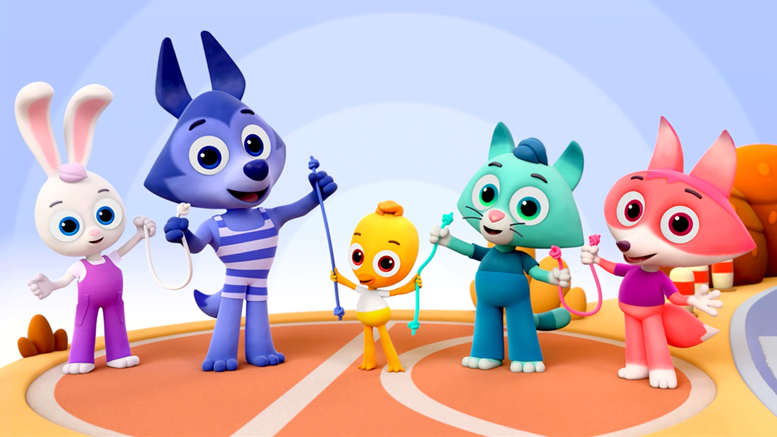 Kids watch Beadies interactive game-like episodes