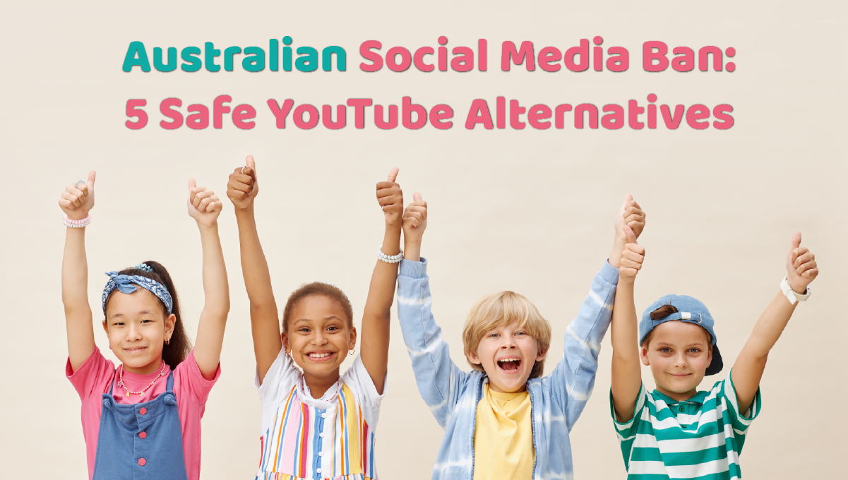 blog-posts-summer kids activities Curious girl with red glasses leans through a teal paper tear beside the headline “Best Educational Apps for Kids in 2025” – hero image introducing a roundup of top learning apps.